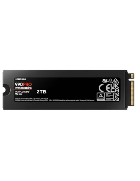 MZ-V9P2T0GW,SSD Samsung PCIE G4 M.2 NVME 2TB W/HS/990 PRO "MZ-V9P2T0GW"