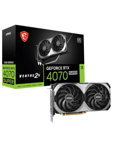 GEFORCE RTX 4070 SUPER 12G VENTUS 2X OC,PLACI VIDEO MSI GeForce RTX 4070 SUPER 12GB VENTUS 2X OC "GEFORCE RTX 4070 SUPER 12G VEN