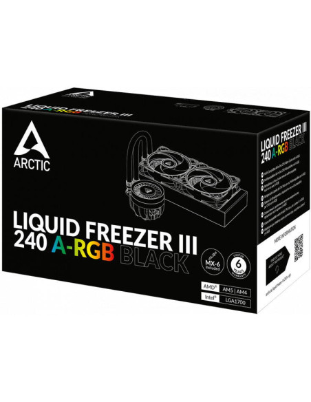 ACFRE00142A,COOLER Arctic "Liquid Freezer III 240ARGB", racire lichid, skt. Intel LGA 1700, AMD AM5/AM4, radiator aluminiu, pomp