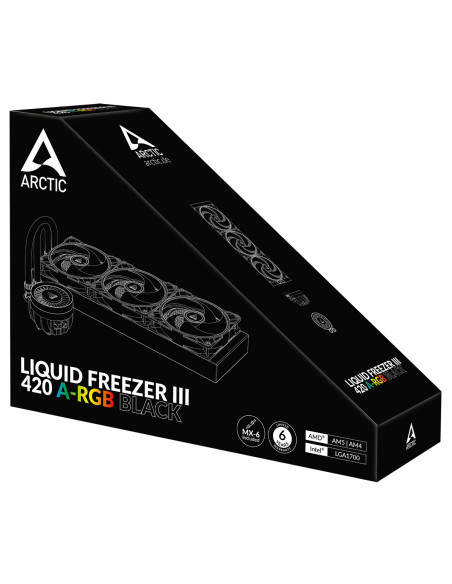 COOLER Arctic "Liquid Freezer III 420ARGB", racire lichid, skt. Intel LGA 1700, AMD AM5 AM4, radiator aluminiu, pompa 2800 rpm,