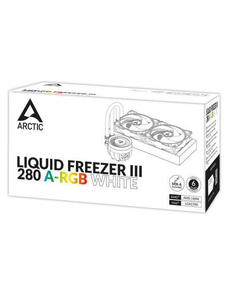 COOLER Arctic "Liquid Freezer III 280ARGB", racire lichid, skt. Intel LGA 1700, AMD AM5 AM4, radiator aluminiu, pompa 2800 rpm,