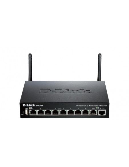 Router D-Link DSR-250N, 1xWAN Gigabit, 8xLAN Gigabit, 45Mbps