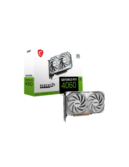 PLACI VIDEO MSI GEFORCE RTX 4060 VENTUS 2X WHITE 8GB OC 1xHDMI 2.1 3xDP 1.4 "GEFORCE RTX 4060 VENTUS 2X WHITE 8G OC"