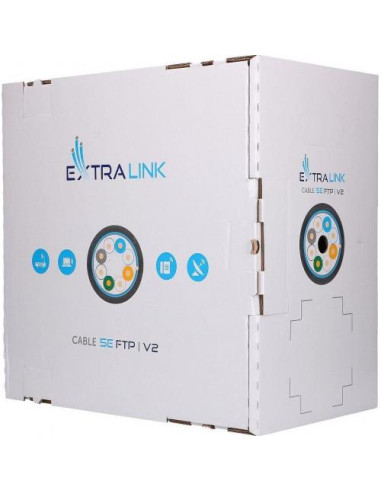 EX.8710,Extralink cablu retea de exterior FTP Cat.5E full cupru 305M "EX.8710"