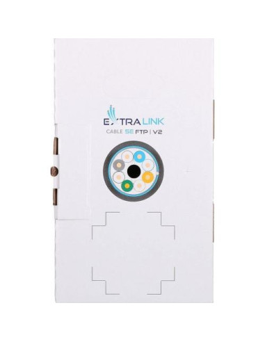 EX.8710,Extralink cablu retea de exterior FTP Cat.5E full cupru 305M "EX.8710" EX.8710,Extralink cablu retea de exterior FTP Cat.5E full cupru 305M "EX.8710"