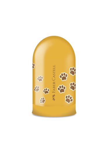Ascutitoare simpla cu container Faber-Castell, Amprente animalute