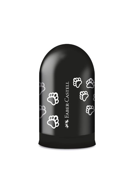 Ascutitoare simpla cu container Faber-Castell, Amprente animalute