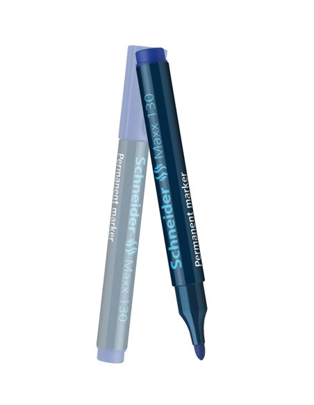Marker Permanent Schneider Maxx 130 1 - 3 mm Varf Rotund - Albastru