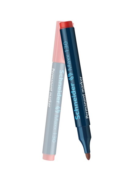 Marker Permanent Schneider MAXX 130 VF. Rotund 1-3MM - Rosu
