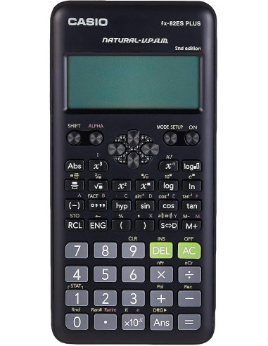 FX82ESPLUS,Calculator stiintific Casio FX-82ES Plus, 252 functii, negru