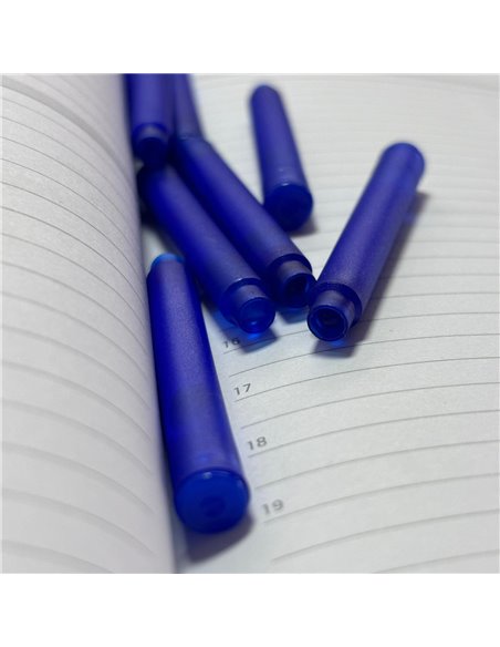 Rezerva stilou cu cerneala termosensibila, 30 bucati/set, Albastru