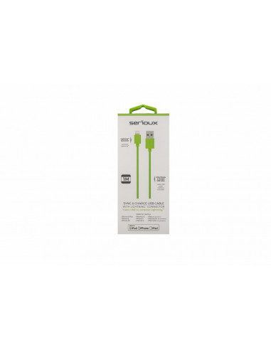 Cablu de date/incarcare Serioux, port Lightning, compatibil