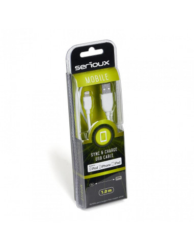 Cablu de date/incarcare Serioux, port Lightning, compatibil