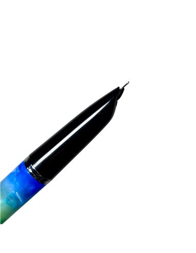 Stilou Premium Fine writing cu penita ascunsa, 0.38mm, Verde/albastru