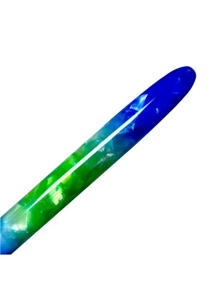 Stilou Premium Fine writing cu penita ascunsa, 0.38mm, Verde/albastru