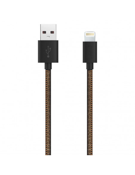 Cablu Lightning Serioux, piele ecologica, compatibil Apple