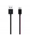 Cablu microUSB Serioux, piele ecologica, 1m, diverse culori