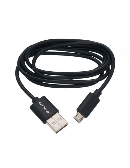 Borcan Serioux, cablu microUSB, 1m, 50buc, negru,SRXAJARMUSB2BK