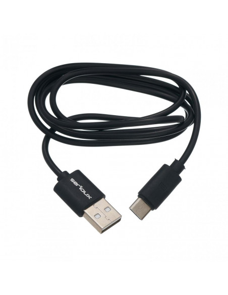 Borcan Serioux, cablu tip C, 1m, 50buc, negru,SRXAJARTYPC2BK