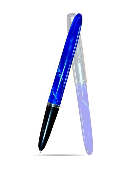 Stilou Premium Fine writing cu penita ascunsa, 0.38mm, Albastru