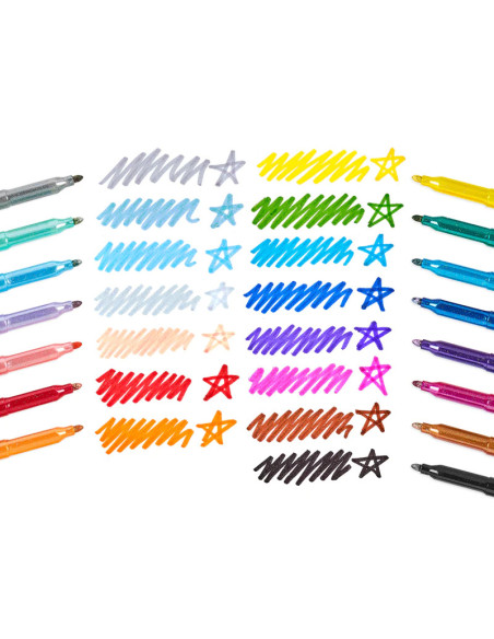 130-113,Carioci cu sclipici Rainbow Sparkle, set de 15 culori