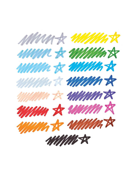 130-113,Carioci cu sclipici Rainbow Sparkle, set de 15 culori