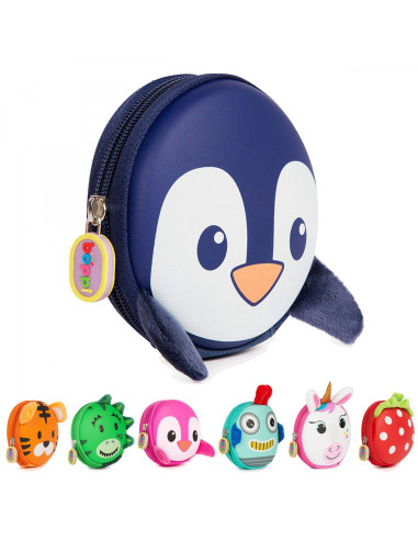 CAA-E65-1A9,Portofel Boppi, Pinguin albastru