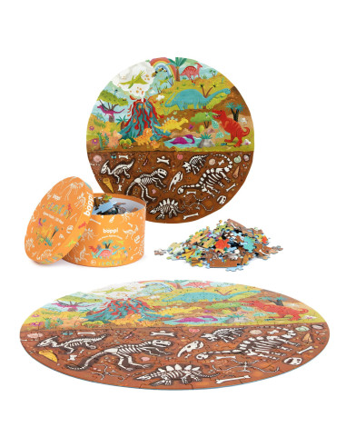 2CD-8D7-EE0,Puzzle rotund, 150 piese, Boppi - Dinozauri 2CD-8D7-EE0,Puzzle rotund, 150 piese, Boppi - Dinozauri