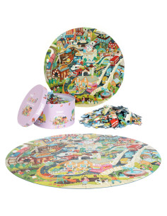 707-433-2AC,Puzzle rotund, 150 piese, Boppi - Orasul 2