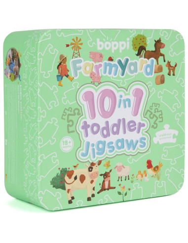 641-7DD-794,Puzzle progresiv Toddler 10 in 1, Boppi - Ferma