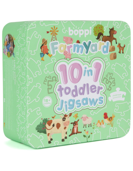 641-7DD-794,Puzzle progresiv Toddler 10 in 1, Boppi - Ferma