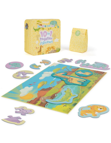 A99-258-BA8,Puzzle progresiv Toddler 10 in 1, Boppi - Jungla Safari