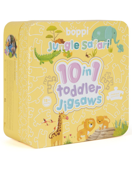 A99-258-BA8,Puzzle progresiv Toddler 10 in 1, Boppi - Jungla Safari