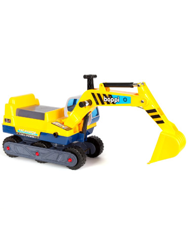 D64-9FD-F29,Jucarie Excavator Ride On, Boppi, cu cabina rotativa si casca de protectie