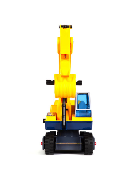 D64-9FD-F29,Jucarie Excavator Ride On, Boppi, cu cabina rotativa si casca de protectie
