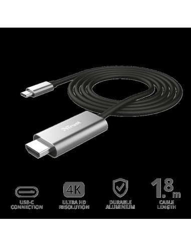 Adaptor Trust Calyx USB-C to HDMI Adapter Cable,TR-23332