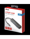 Adaptor Trust Halyx Aluminium USB-C to 4-Port USB-A 3.2