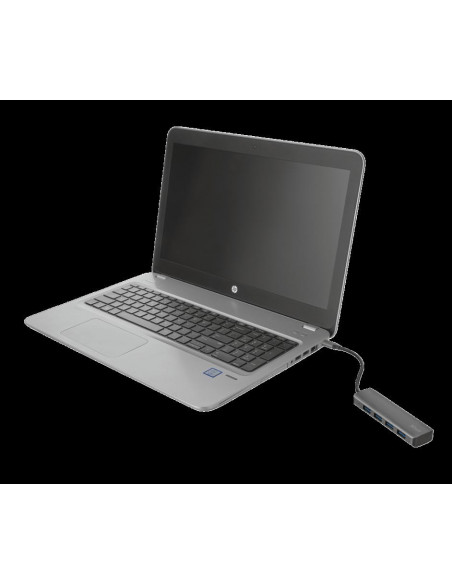 Adaptor Trust Halyx Aluminium USB-C to 4-Port USB-A 3.2