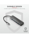 Adaptor Trust Halyx Aluminium USB-C to 4-Port USB-A 3.2