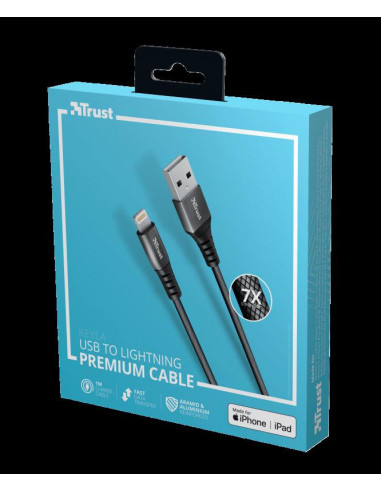 Cablu incarcare Trust Keyla Extra-Strong USB To Lightning Cable