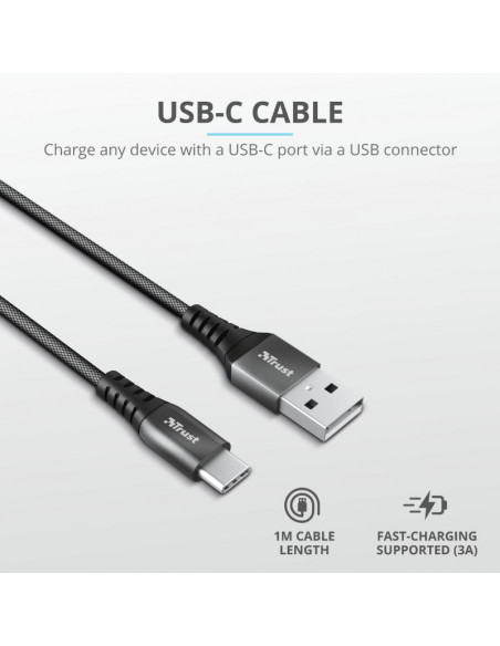 Cablu incarcare Trust Keyla Extra-Strong USB To USB-C Cable