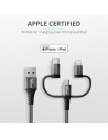 Cablu incarcare Trust Keyla Extra-Strong 3-In-1 USB Cable