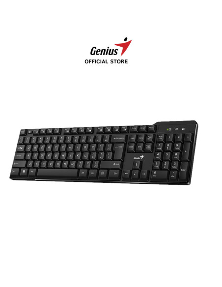 TASTATURA GENIUS wireless, multimedia, 104 taste + 12 taste multimedia (functii),  USB, negru, "KB-7100X" "31320001400"