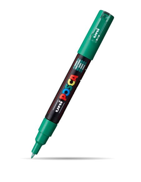 Marker UNI Posca PC-1M, varf 0.7 - 1 mm, Verde