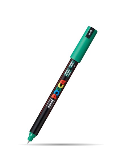 Marker UNI Posca PC-1MR, varf metalic, 0.7 mm, Verde