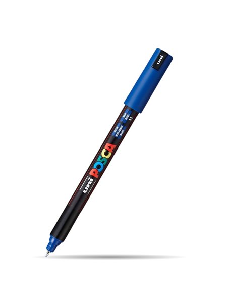 Marker UNI Posca PC-1MR, varf metalic, 0.7 mm, Albastru