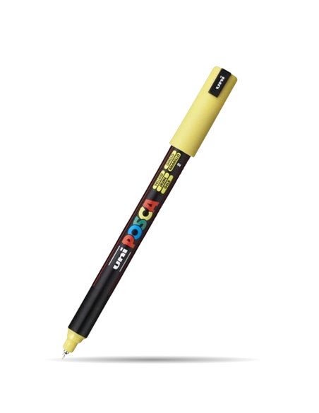 Marker UNI Posca PC-1MR, varf metalic, 0.7 mm, Galben