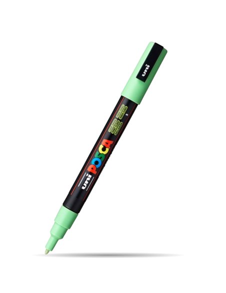 Marker UNI Posca PC-3M, varf 0.9 - 1.3 mm, Verde Deschis Marker UNI Posca PC-3M, varf 0.9 - 1.3 mm, Verde Deschis