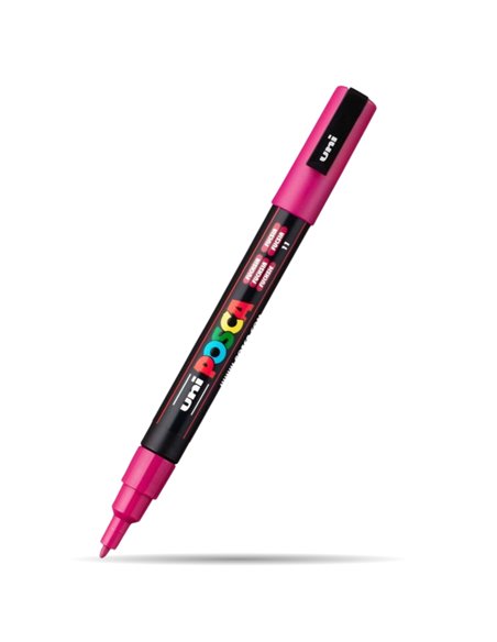 Marker UNI Posca PC-3M, varf 0.9 - 1.3 mm, Fuchsia