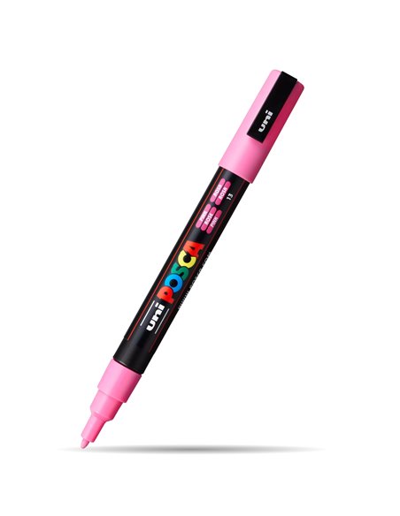 Marker UNI Posca PC-3M, varf 0.9 - 1.3 mm, Roz